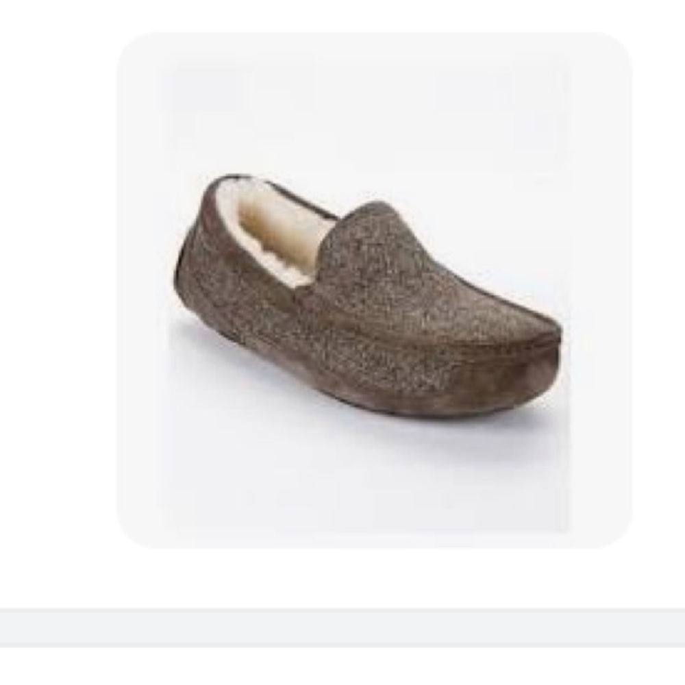 UGG Men's Tan Loafers with Cream Lining